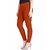 Lyra Women's Orange Cotton Blend Leggings