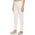 Lyra Women's White Cotton Blend Leggings