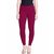 Lyra Women's Pink Cotton Blend Leggings