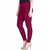 Lyra Women's Pink Cotton Blend Leggings