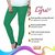 Lyra Women's Blue Cotton Blend Leggings