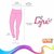 Lyra Women's Blue Cotton Blend Leggings