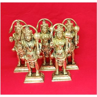 Five Combo Set Of Ashtadhatu Super Fine Quality Of Hanuman Murti For Lovers Of Hanuman Ji