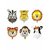 Jungle Theme Aluminium foil Animal Balloons for birthday, theme Party 24 Inch (1, Assorted)