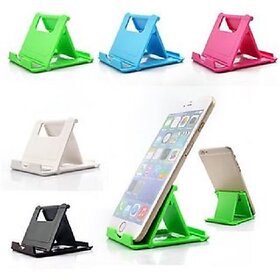 Set of 3 Plastic Mobile Stand For Mobile Tablet (Assorted Colors)