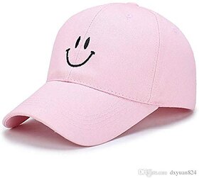 Cool Unisex Cotton Embroidery Caps Hats Sports Tennis Baseball Cap(pink-smlyy-01)