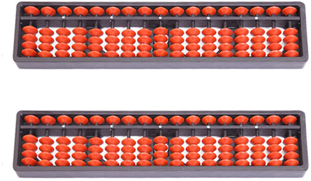 Buy Spillbox Abacus Math Learning Kit for Kids 17 Rod Brown (Pack of 2 ...