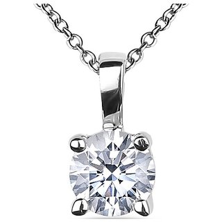 Silver American Diamond  Pendant for Women by  Jaipur Gemstone