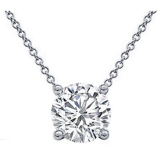 pure American Diamond silver Pendant by Jaipur Gemstone