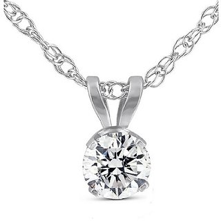 American Diamond Silver Pendant for Women by Jaipur Gemstone