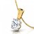 Lab Certified Original American Diamond Gold Plated Pendant for Women by Jaipur Gemstone