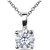 Silver American Diamond Silver Pendant for girls by Jaipur Gemstone