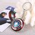 Captain America (Shield) Key Chain  Rotating Key Chain