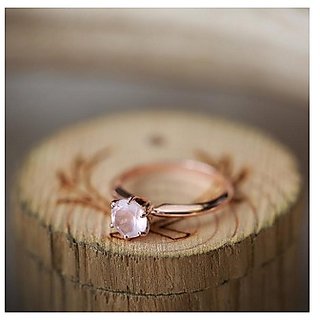 rose quartz Ring 5 carat by JAIPUR GEMSTONE