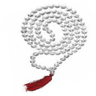 Jaipur Gemstone Sphatik Stone Mala for Unisex