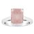 5 Carat Classic rose quartz silver Ring by JAIPUR GEMSTONE