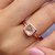 Natural rose quartz Stone 7 Ratti Gemstone gold plated Ring Original Lab Certified by JAIPUR GEMSTONE