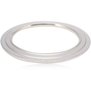 KESAR ZEMS Bold Ring Stylish Stainless Steel kada for Men -A (Size3.1 Inch)
