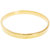 KESAR ZEMS Flat Wide Unisex Brass Kada (Size2.8 Inche) Golden.