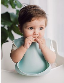 K Kudos Waterproof Silicone Colorful Baby Bibs(pack of 1)