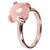 100% Original rose quartz Unheated 8.5 Ratti rose quartz /Gold plated Ring by RATAN BAZAAR