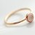 Natural Lab Certified 8.5 carat 100% Original rose quartz Gold plated Ring for unisex by RATAN BAZAAR