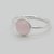 rose quartz stone Ring in 8.5 carat Silver ring for unisex by RATAN BAZAAR
