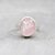 8.5 Ratti rose quartz pure Silver Ring for Unisex by RATAN BAZAAR