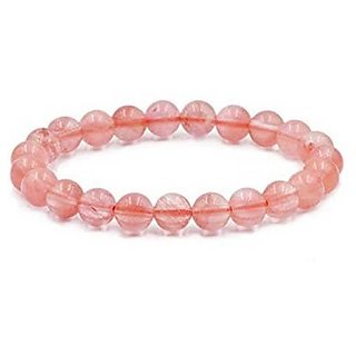 Rose quartz Bracelet For Girls & Boys by CEYLONMINE