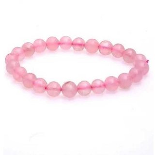 Rose quartz  Bracelet for Unisex by CEYLONMINE