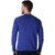 UrGear Mens Blue Long Sleeve Plain Round Neck Sweat Shirt With Badge
