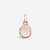 rose quartz Pendant Natural Unheated Stone 9.5 Carat gold plated Pendant Without chainBy Jaipur Gemstone