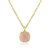 rose quartz 9.5 Ratti Gold plated Pendant Natural Stone Without chain By Jaipur Gemstone