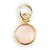 9.5 Carat Natural Panchdhatu Certified rose quartz Gold Plated Pendant Without chain by Jaipur Gemstone