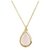 9.5 Carat natural rose quartz Without chain Gold Plated Pendant by Jaipur Gemstone