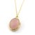 rose quartz Astrological Stone 9.5 Ratti Certified Gold Plated Pendant Without chain by Jaipur Gemstone