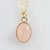 9.5 ratti natural rose quartz pure Gold Plated Pendant Without chain by Jaipur Gemstone
