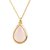 9.5 Carat  rose quartz Pendant with lab Report Gold Plated  rose quartz Without chain by Jaipur Gemstone
