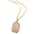 9.5 Ratti  rose quartz Pendant with Natural Gold Plated  rose quartz Without chain by Jaipur Gemstone