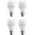 Epsila 9W LED Bulbs (Pack of 4, Cool Day Light, B22)