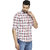 HFN'S - Men Casual Cotton Shirt with Checks Printed - Pink / White