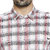 HFN'S - Men Casual Cotton Shirt with Checks Printed - Pink / White