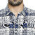 HFN'S - Men Casual Cotton Shirt with Checks Pattern - White / Blue