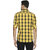 HFN'S - Men Casual Cotton Shirt with Checks Pattern - Yellow