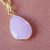 100 Natural 5.5 carat  rose quartz Without chain Gold Plated Pendant by  Ceylonmine