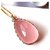 rose quartz  Pendant Without chain in 5.5 carat Gold Plated by Ceylonmine