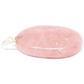 100 Real 7 Ratti rose quartz Without chain gold plated Pendant by Ceylonmine