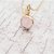 rose quartz Pendant with 100% Original Without chain 6 Ratti gold plated Pendant by Ceylonmine