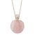 7 ratti Natural Without chain Gold Plated  rose quartz  Pendant by Ceylonmine