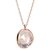 rose quartz  Pendant Without chain in 6 carat Gold Plated by Ceylonmine